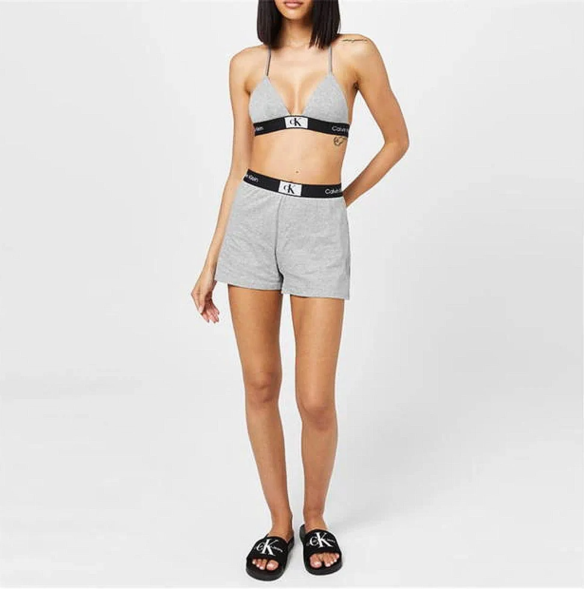 1996 LOUNGE Pyjama Shorts Womens Grey Heather