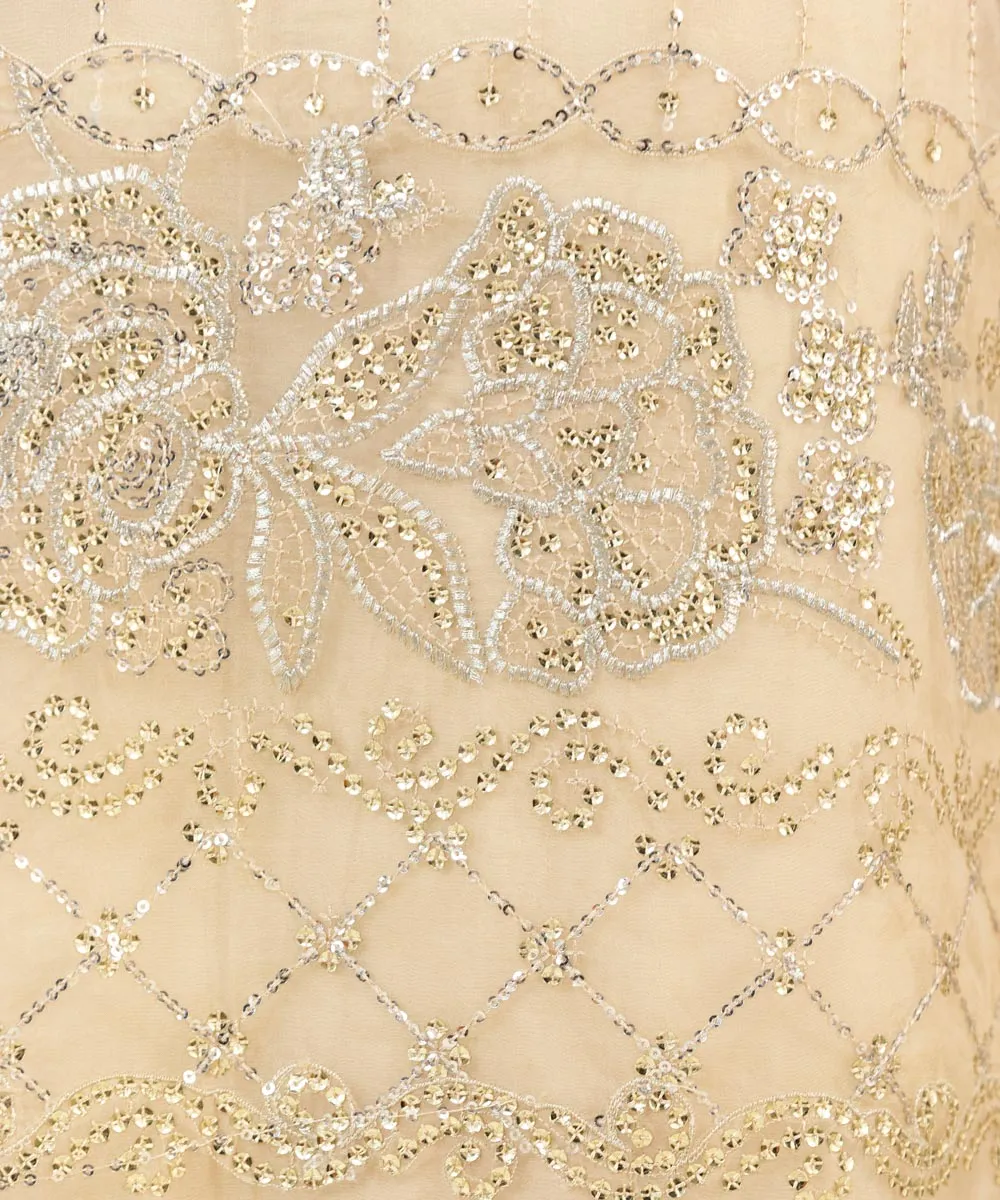 3 Piece -  Embroidered Organza Suit