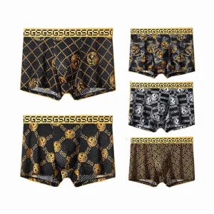 8Pcs/Men's Boxer Antibacterial Underwear Boxers Panties Cotton Breathable Shorts Underpants