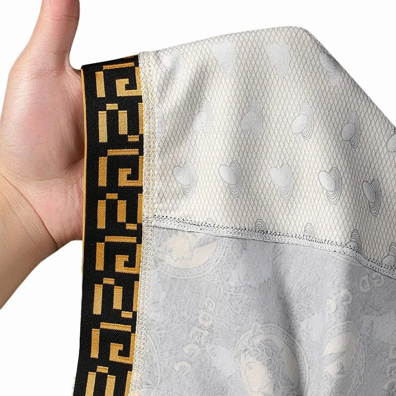 8Pcs/Men's Boxer Antibacterial Underwear Boxers Panties Cotton Breathable Shorts Underpants