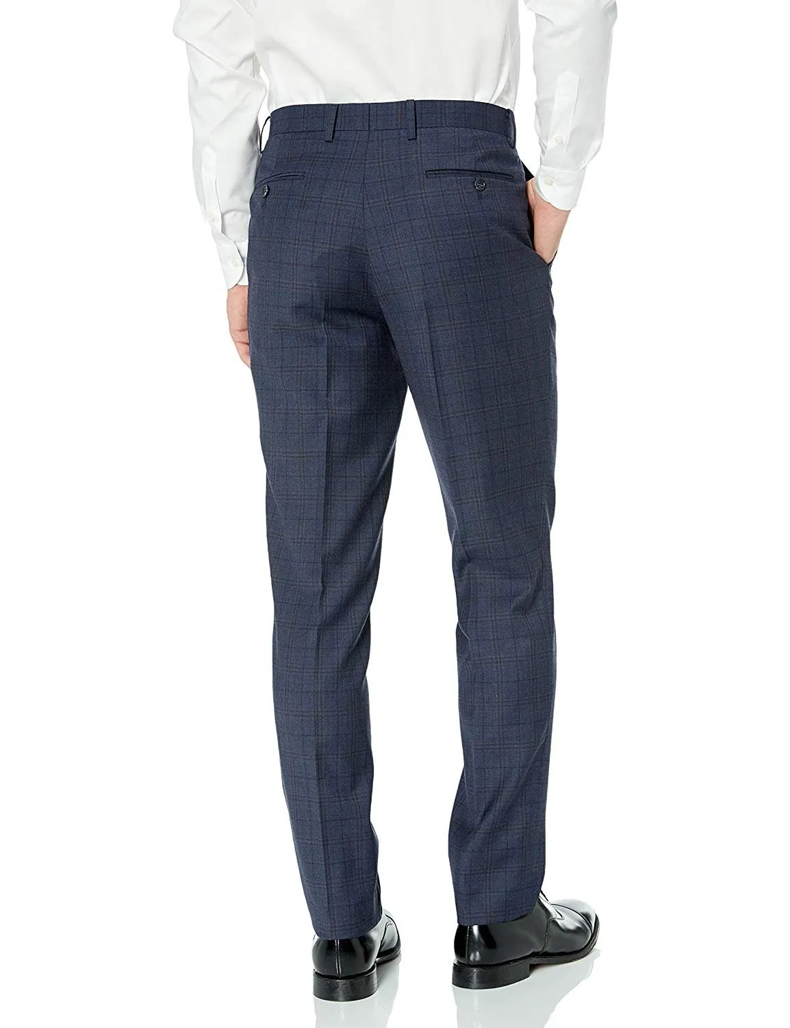 Adam Baker Men's 100% Wool Slim Fit Notch Lapel Suit - Colors