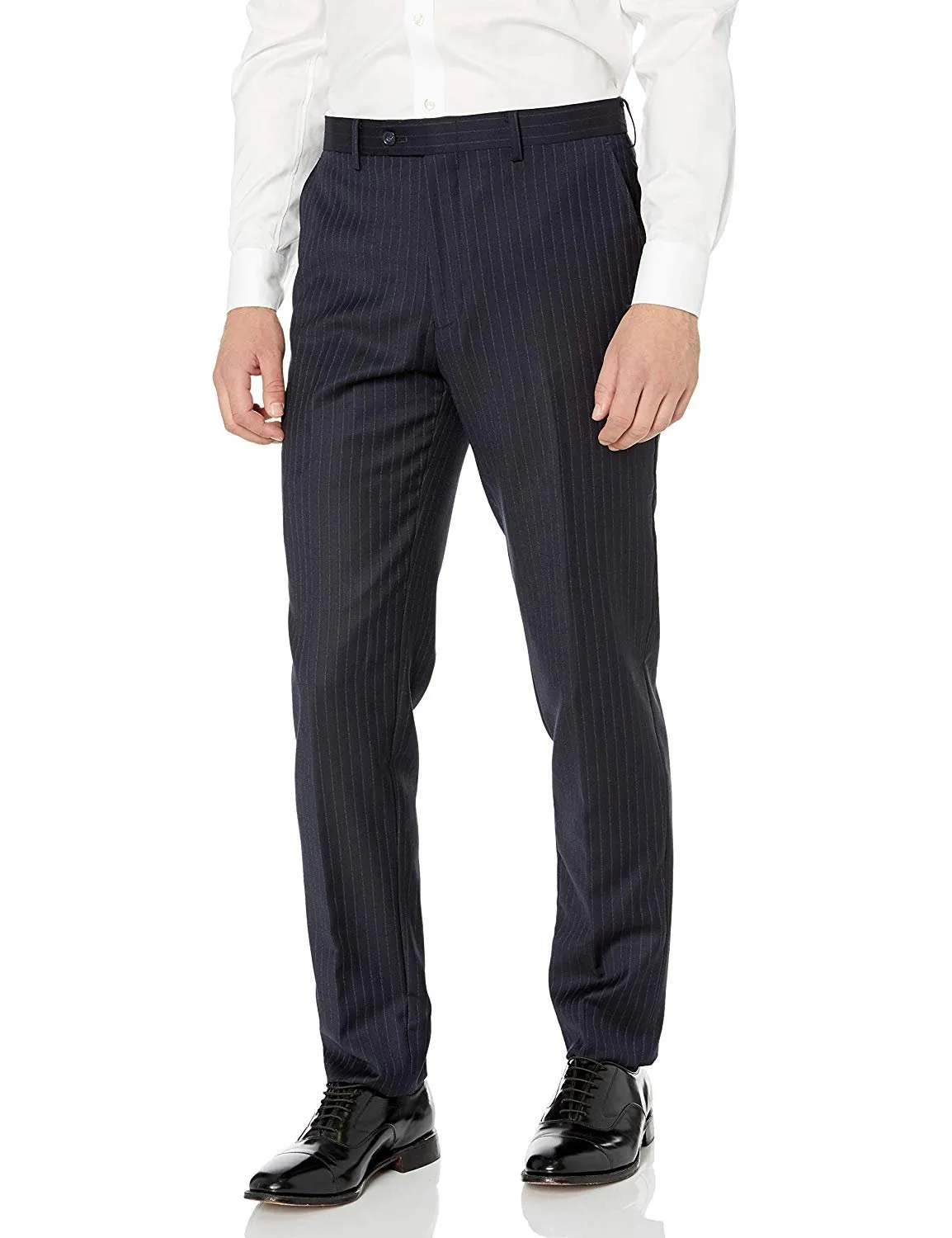 Adam Baker Men's 100% Wool Slim Fit Notch Lapel Suit - Colors