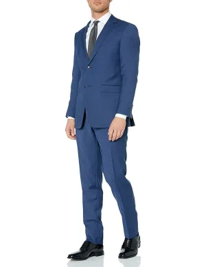 Adam Baker Men's 100% Wool Slim Fit Notch Lapel Suit - Colors