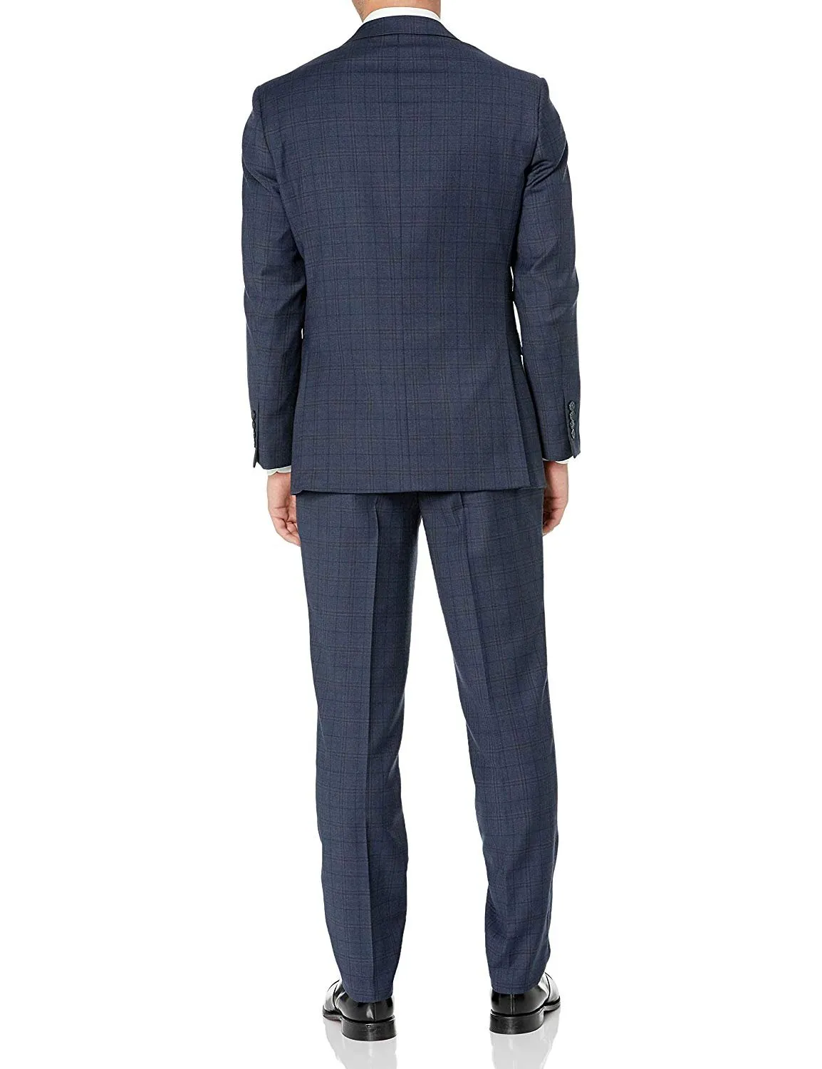Adam Baker Men's 100% Wool Slim Fit Notch Lapel Suit - Colors