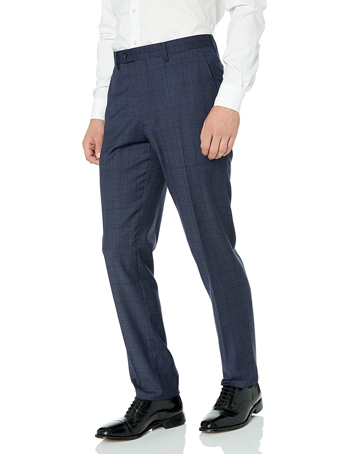 Adam Baker Men's 100% Wool Slim Fit Notch Lapel Suit - Colors