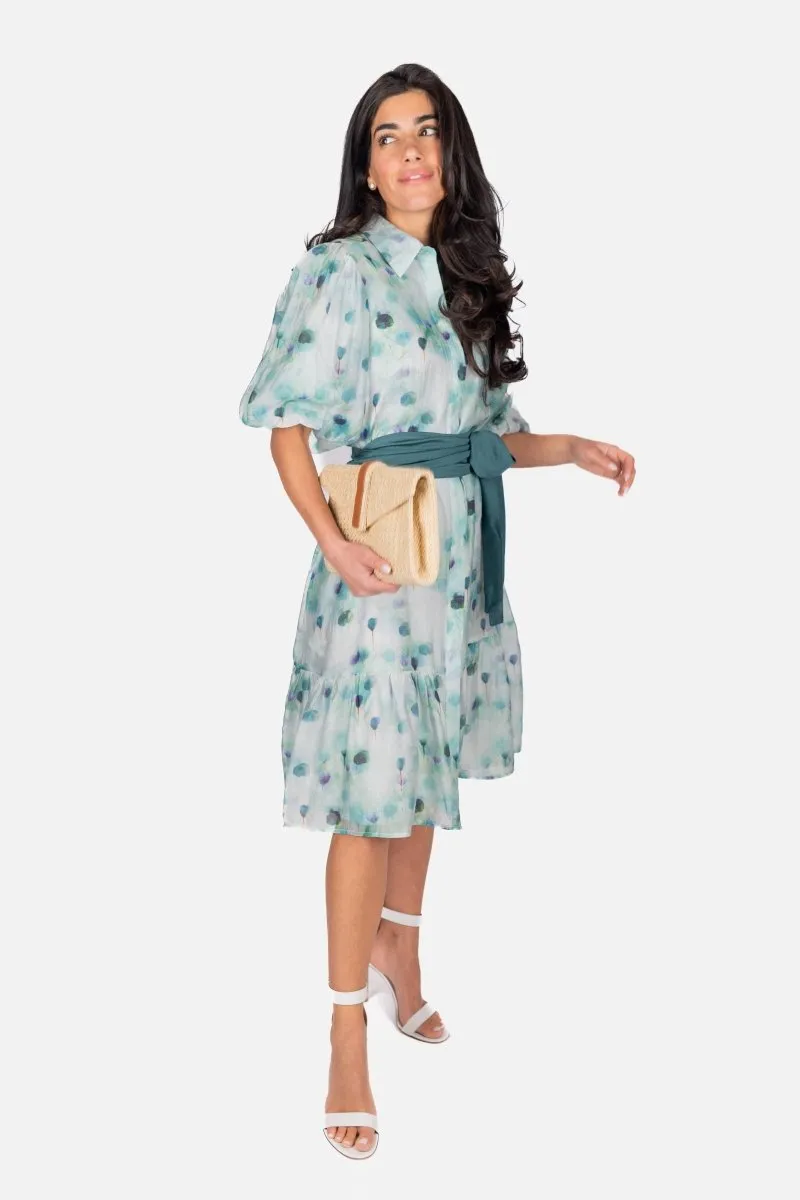 ALENA DRESS 41" (GREEN)