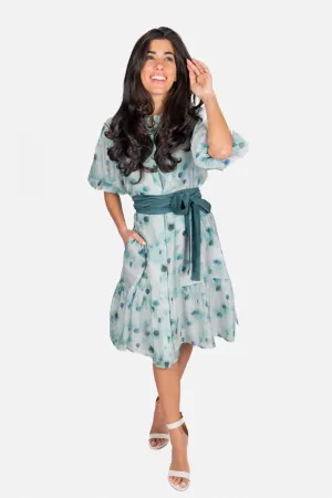 ALENA DRESS 41" (GREEN)