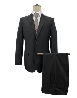Angelo Rossi Solid Modern Fit Suit - Black