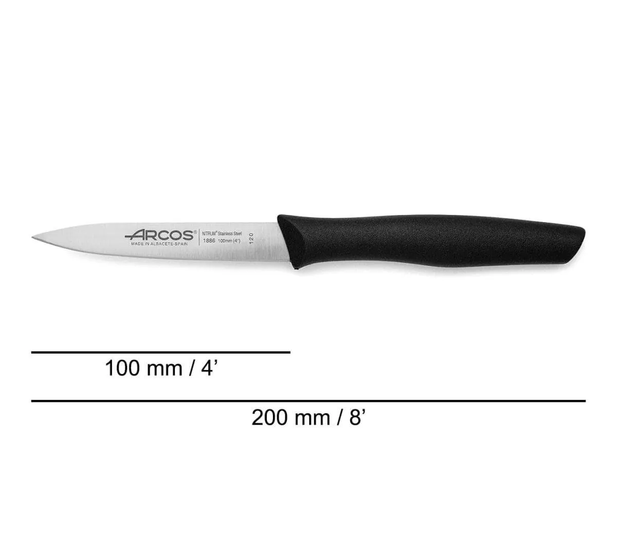 Arcos Nova Series Kitchen Knife 100mm Black