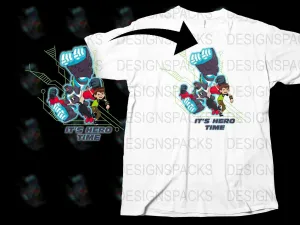Ben 10 Hero Time Graphic Design Png Digital Download