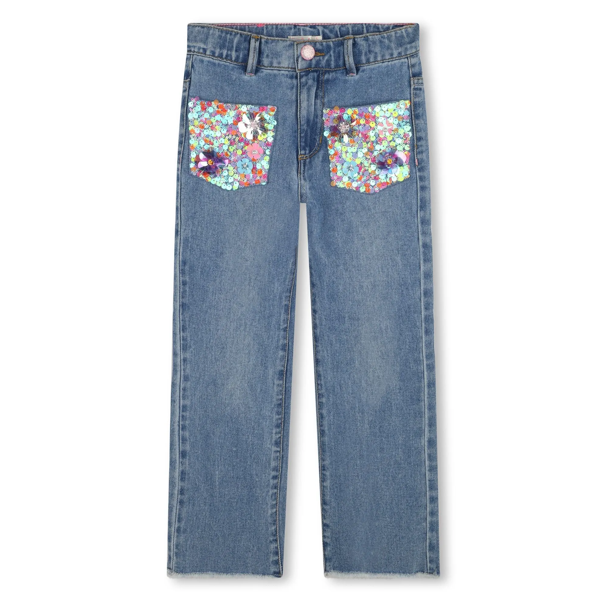 Billieblush - Jeans with sequin pocket details