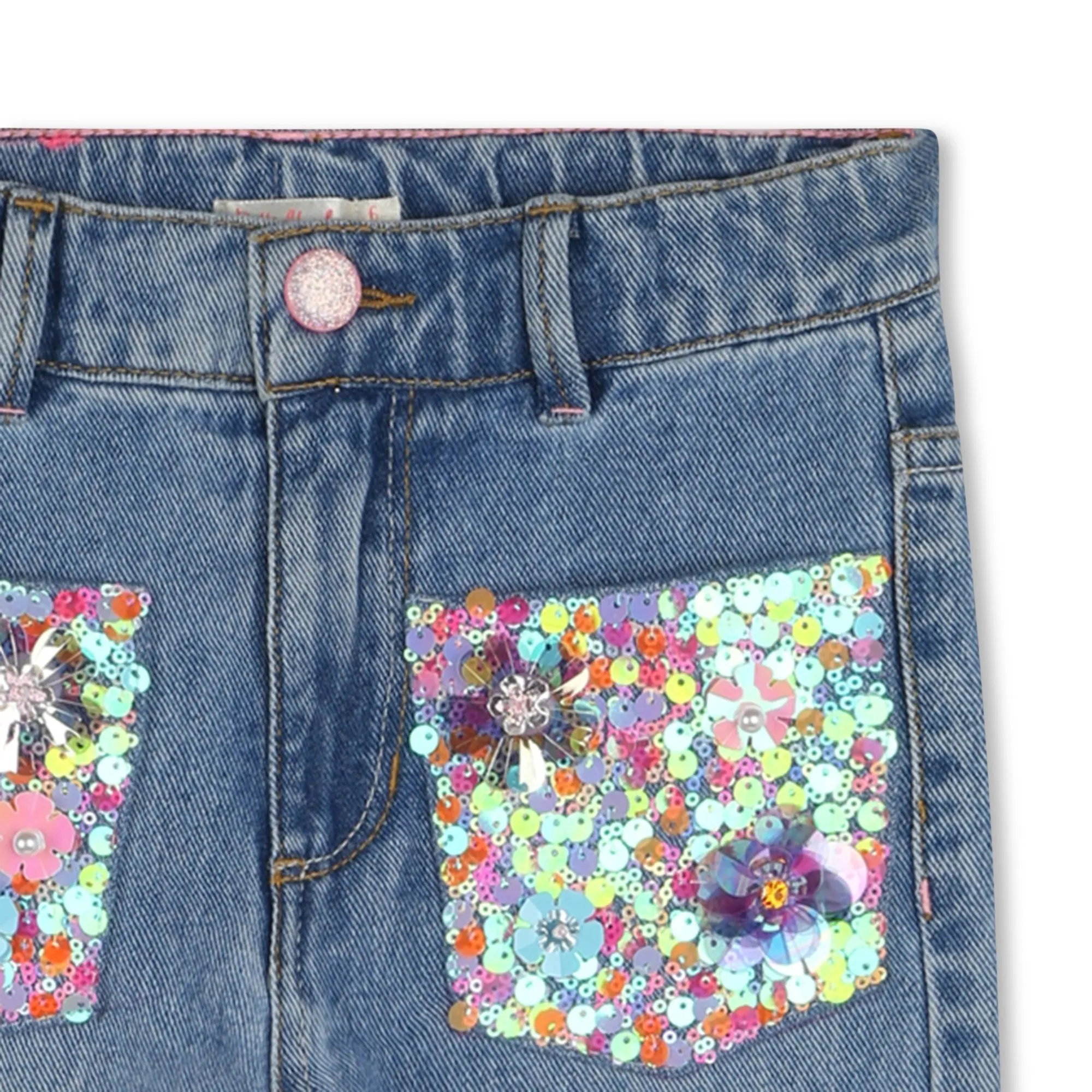 Billieblush - Jeans with sequin pocket details