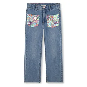 Billieblush - Jeans with sequin pocket details