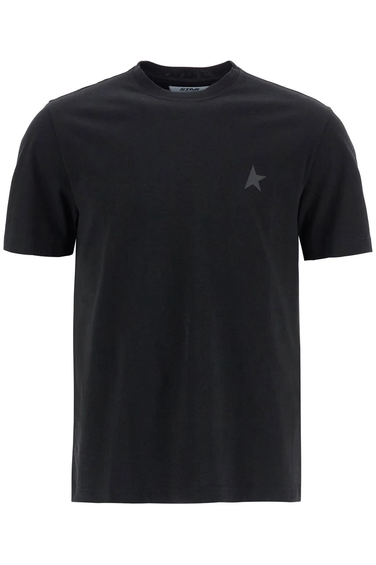 black cotton t-shirt with visible logo GMP01220 P000593 BLACK