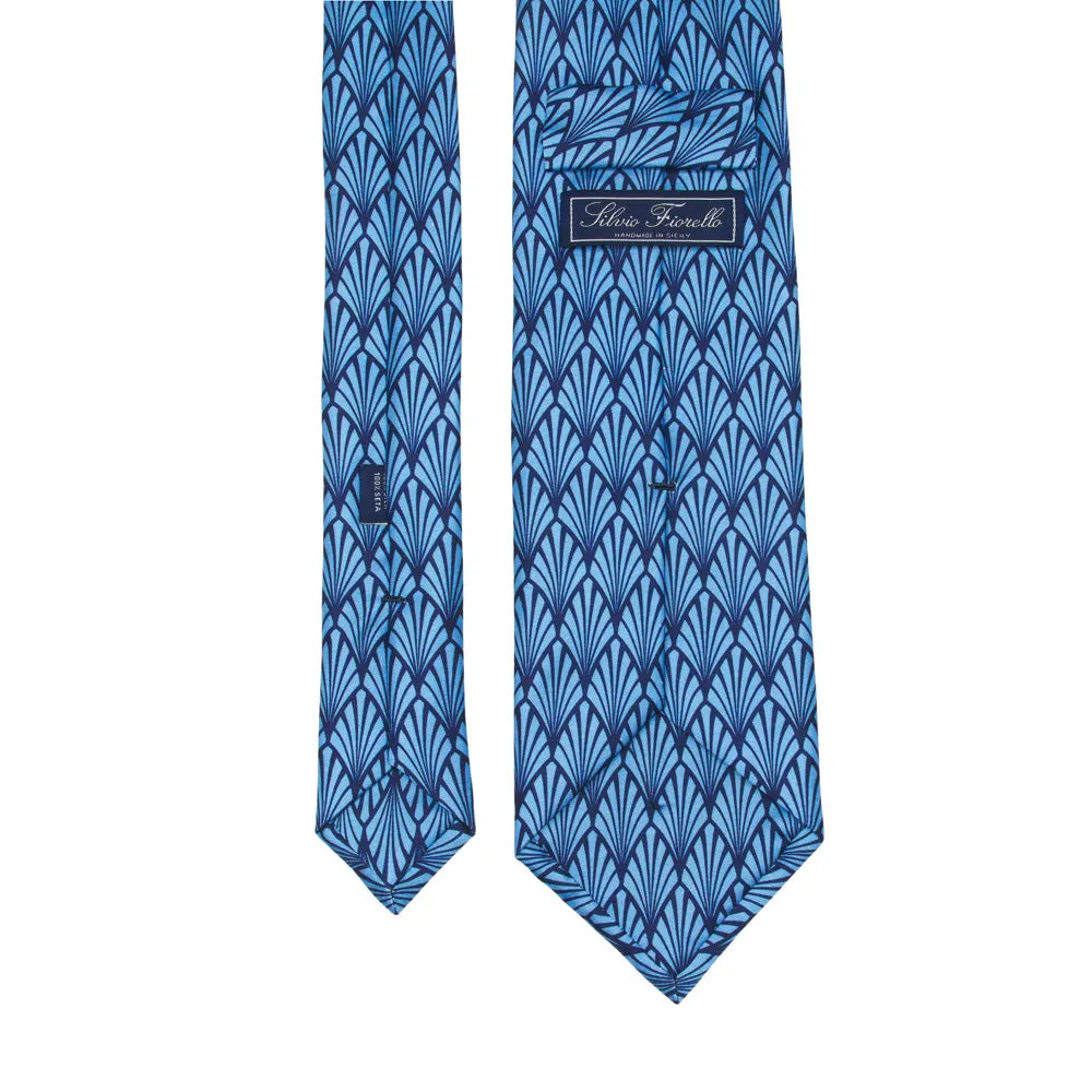Blue Empire Duchesse Silk Tie