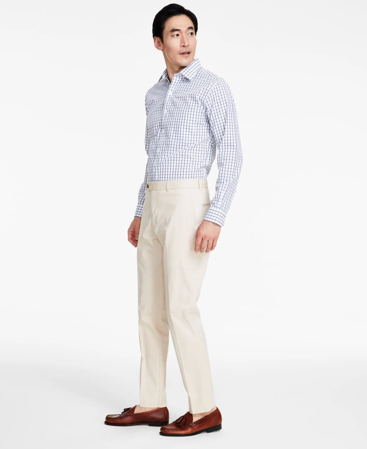 Brooks Brothers Mens Classic fit Dress Pants 36 / 32 Beige Solid