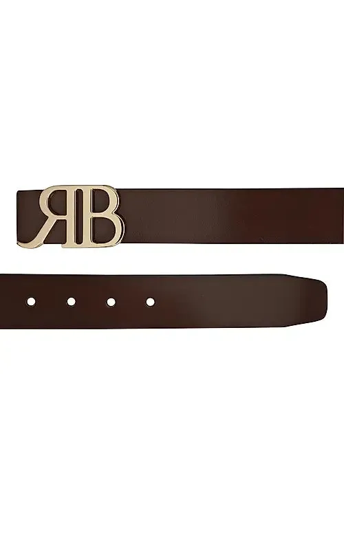 Brown Plain Leather Men's Belt