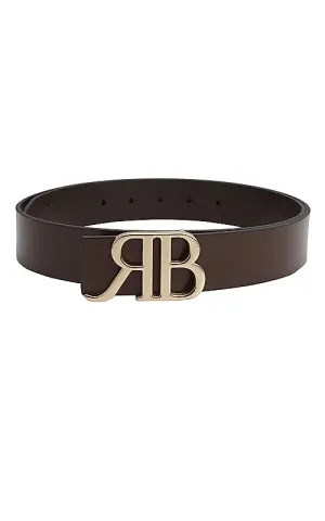 Brown Plain Leather Men's Belt