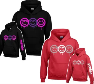 Camp Color Dripping Smiley Sweatshirt