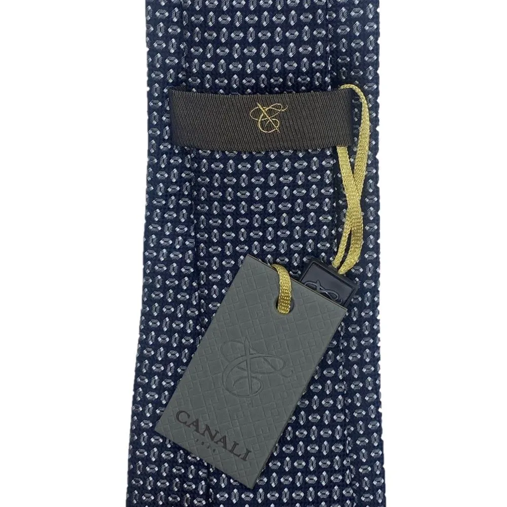 Canali Charcoal Micro Pattern Tie