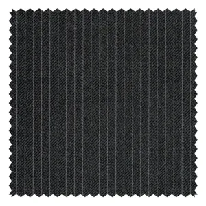 Charcoal Reda "Four Seasons" Narrow Pinstripe