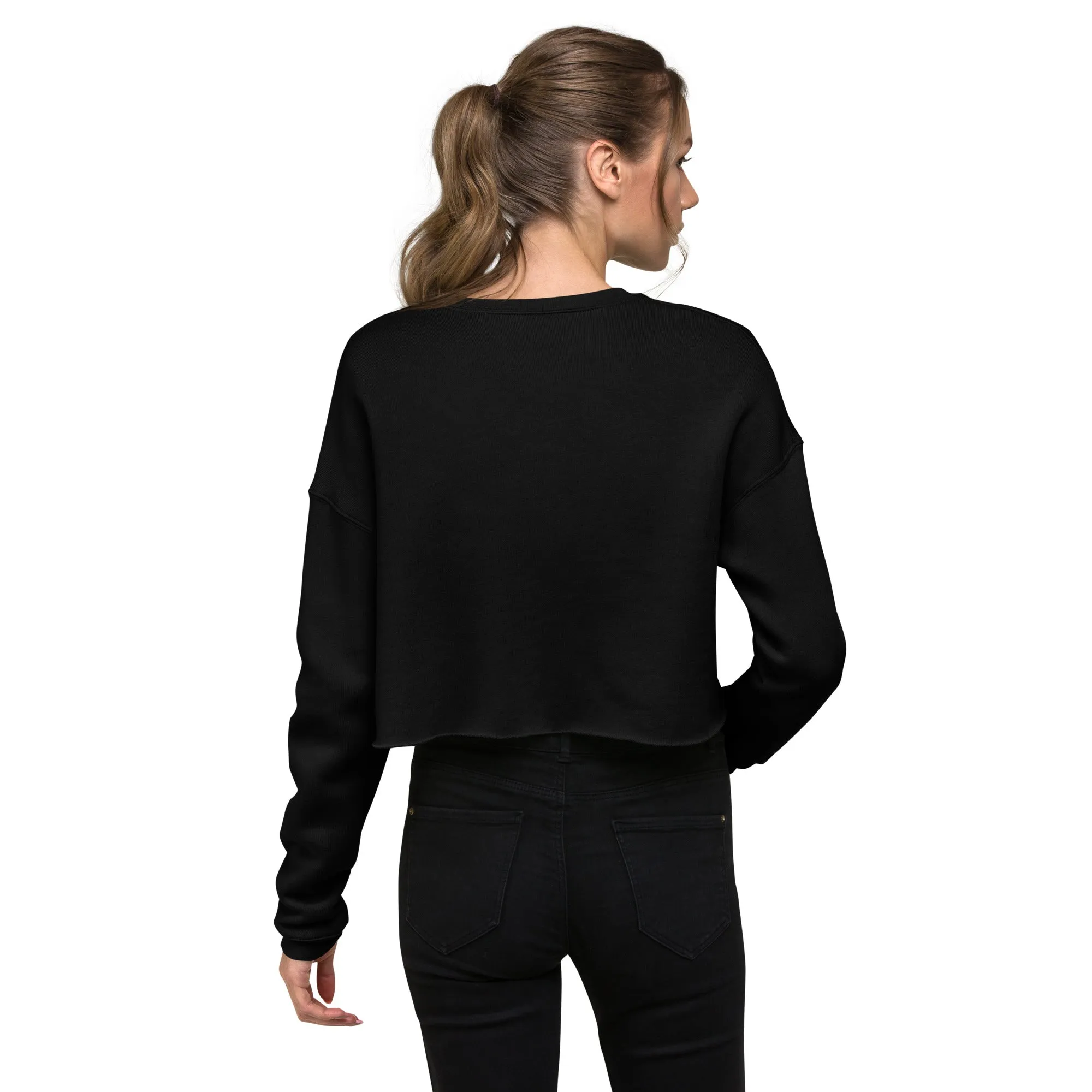 Crop Sweatshirt Womens (I Am A Beautiful Goddess Just the Way I Am - Inspiration 0016)