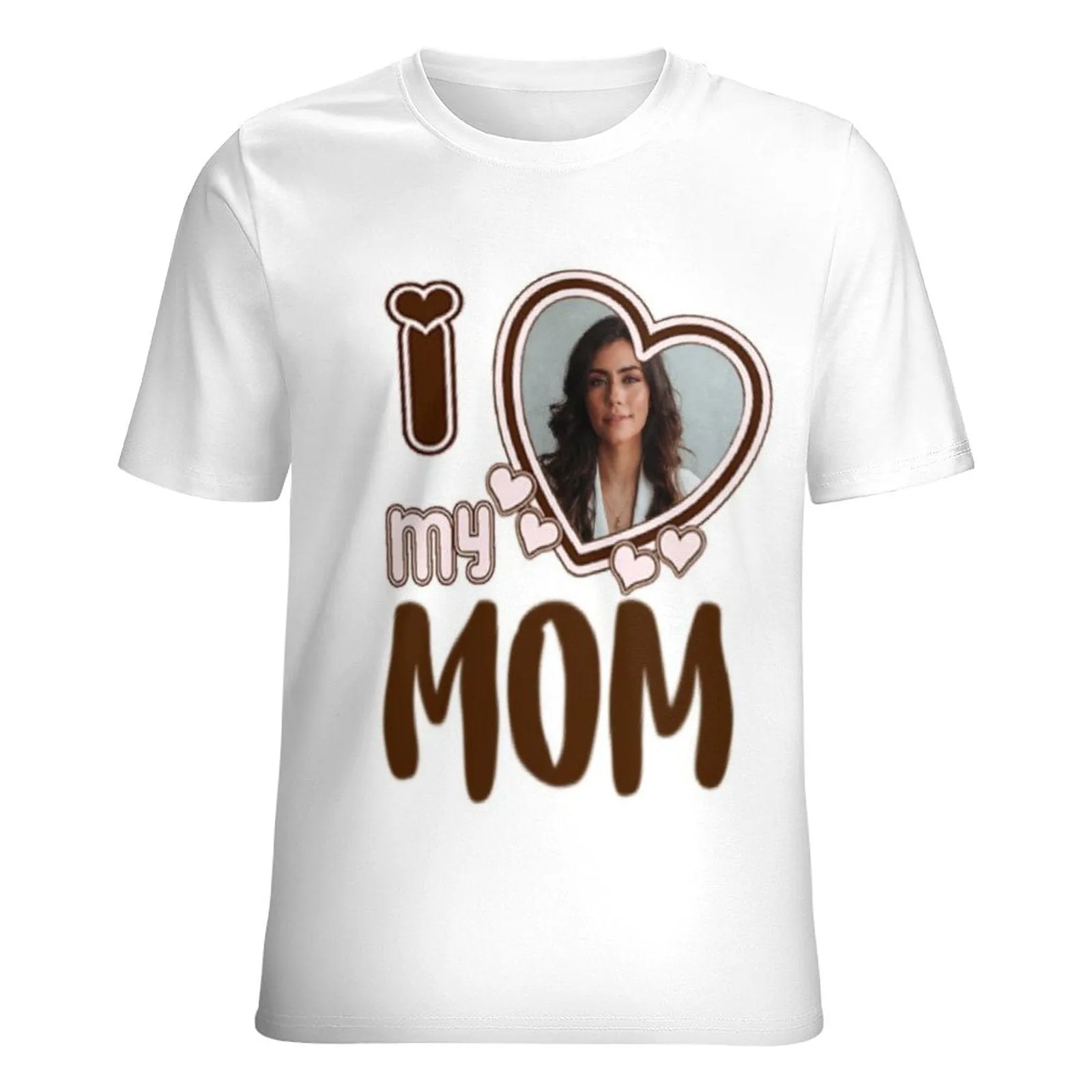 Custom Picture Heart I Love My Mom Shirt Mother's Day Shirt Mother's Day Gift