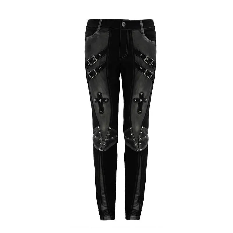 ‘Daft’ Punk Faux Leather Trousers