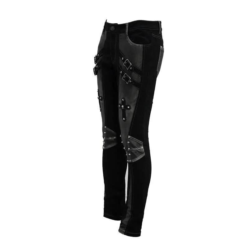 ‘Daft’ Punk Faux Leather Trousers