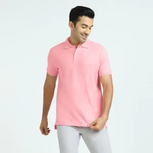 Element Combed Cotton Polo T-shirts French Pink