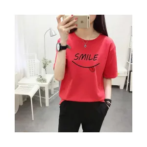 Era Timeless- Red Smiley T-Shirt