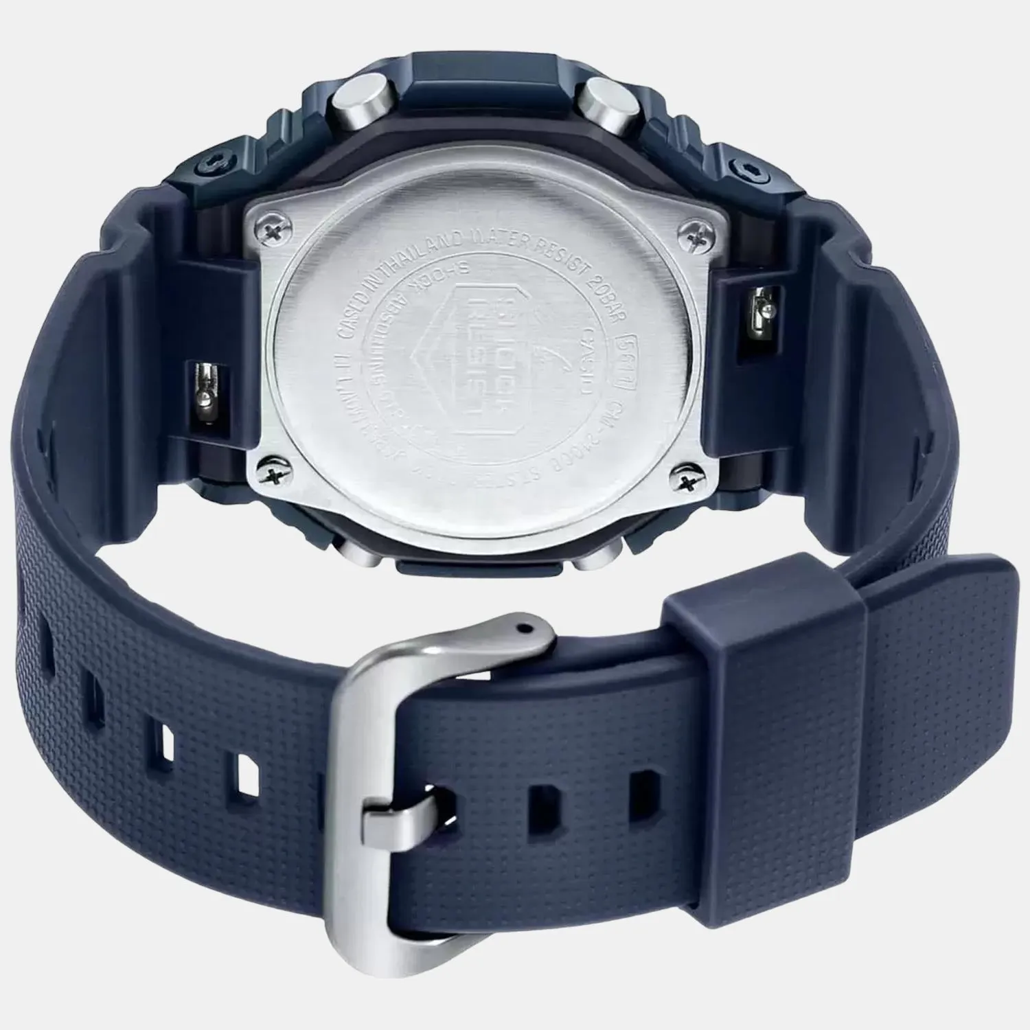 G-Shock Men's Blue Metal Covered Dial Analog-Digital Resin Watch G1162 - GM-2100N-2ADR