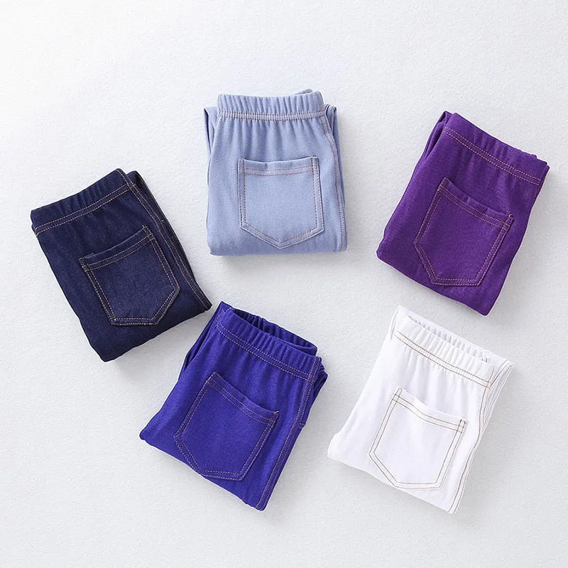 Girl's Elastic Skinny Jeans