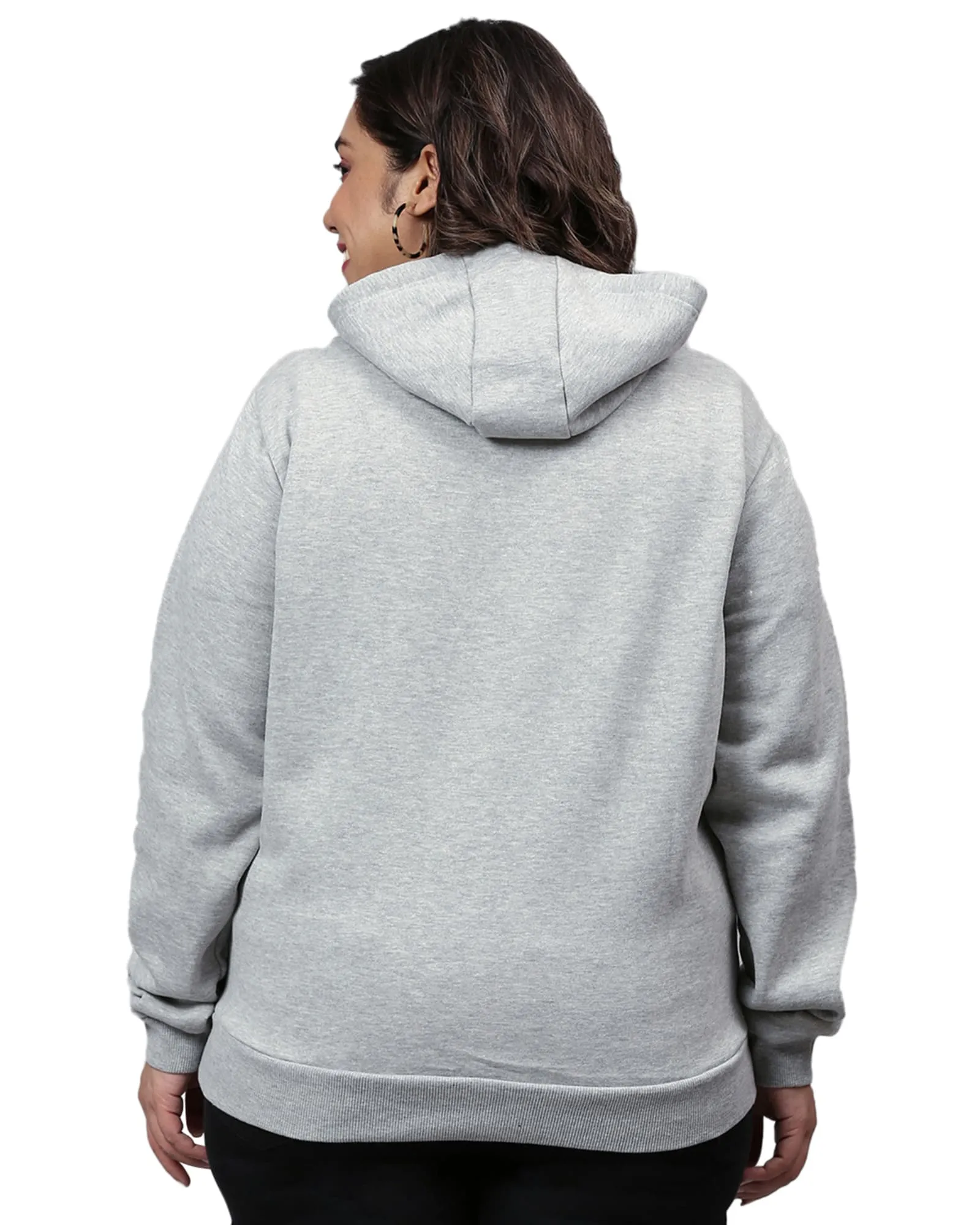 Grey Bird Motif Sweatshirt | Light Grey