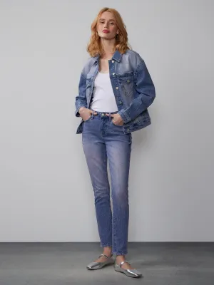 High Rise Washed Skinny Jeans