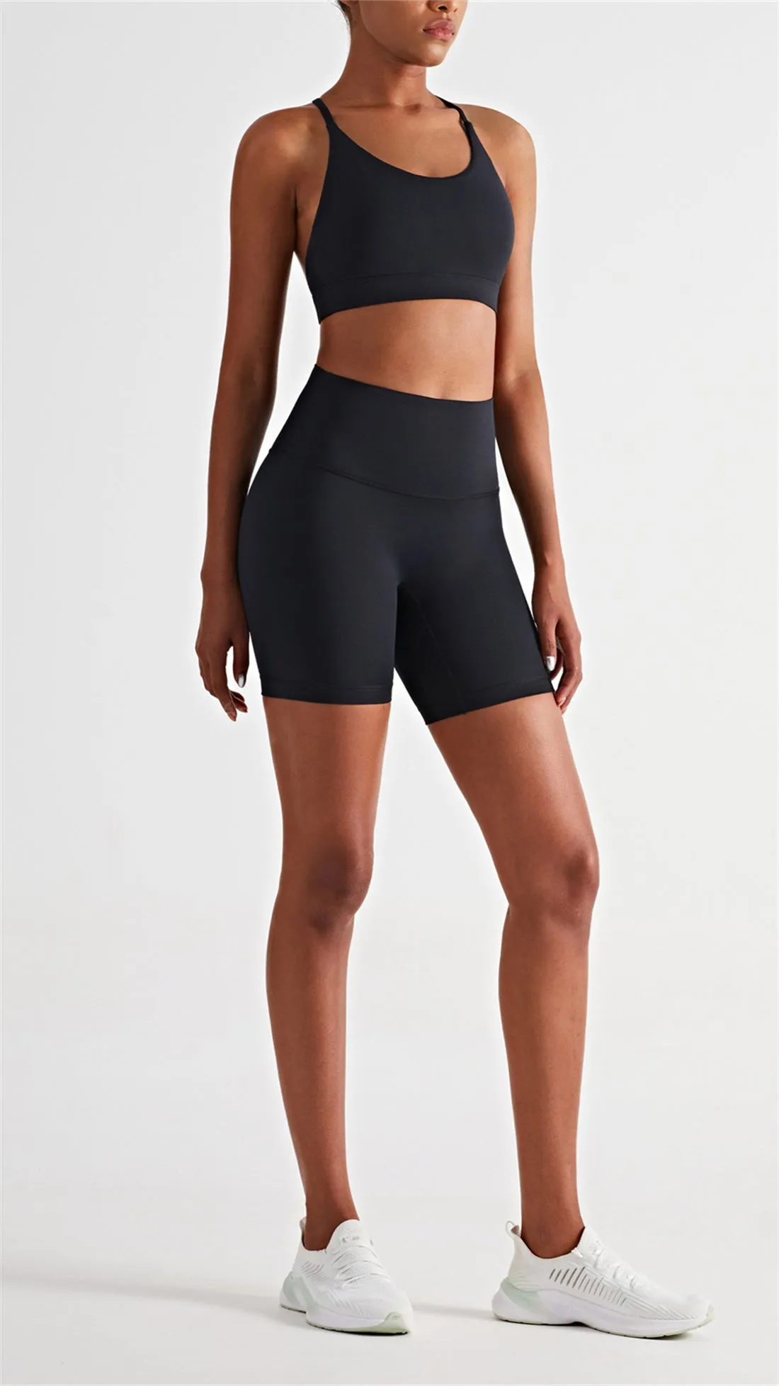 High Waisted Yoga Shorts - Arya
