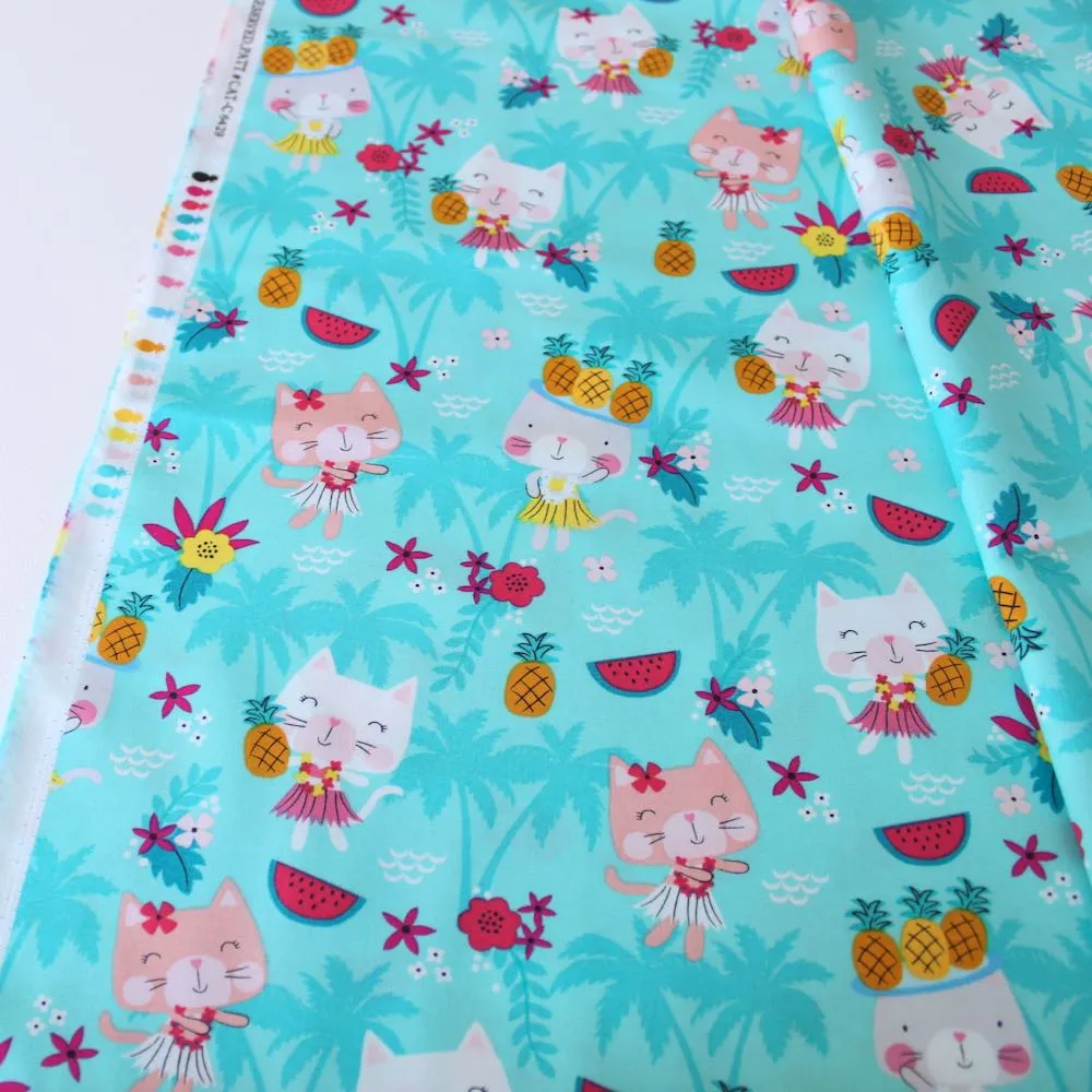 Hula Cats Aqua