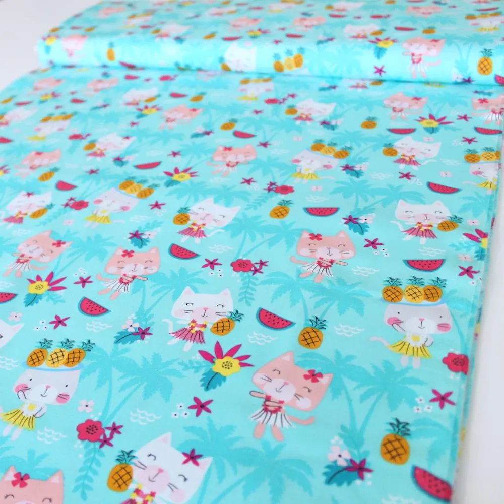 Hula Cats Aqua