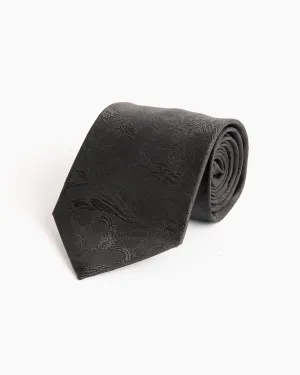 Jacquard Tie in Black