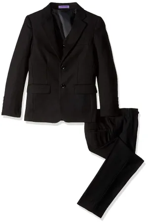 Jodano Boy's Formal 3 Piece (Jacket Vest Pants) Natural Stretch Slim Fit Dress Suit Set