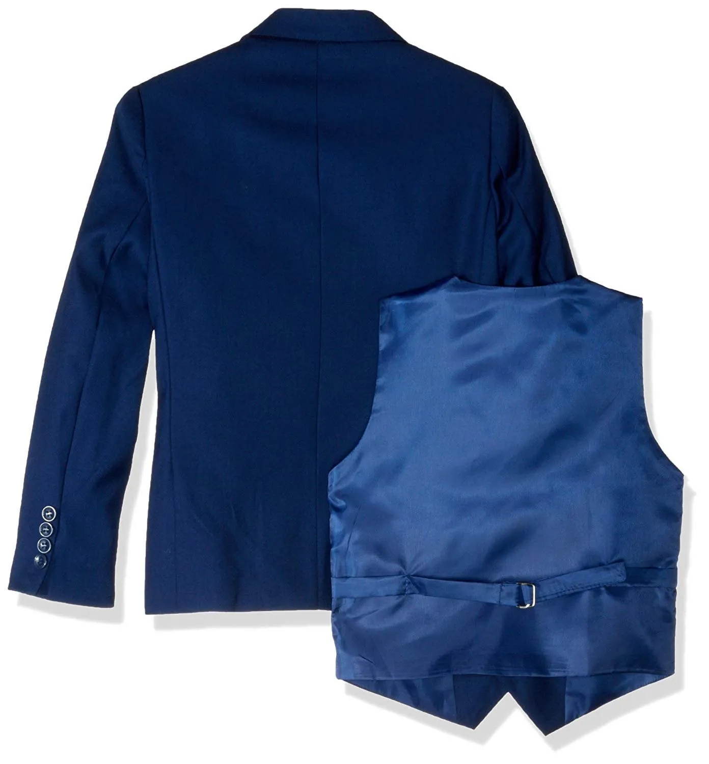 Jodano Boy's Formal 3 Piece (Jacket Vest Pants) Natural Stretch Slim Fit Dress Suit Set