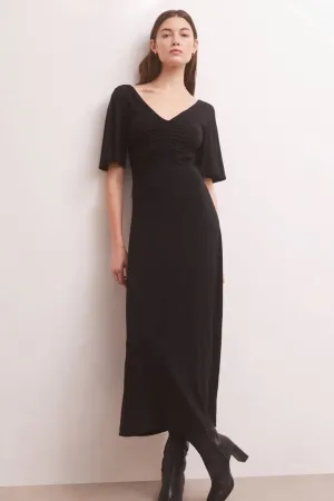 Kara Flutter Sleeve Midi Dress