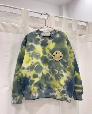 KIDS LEMON CLOUD tie-dye sweatshirt