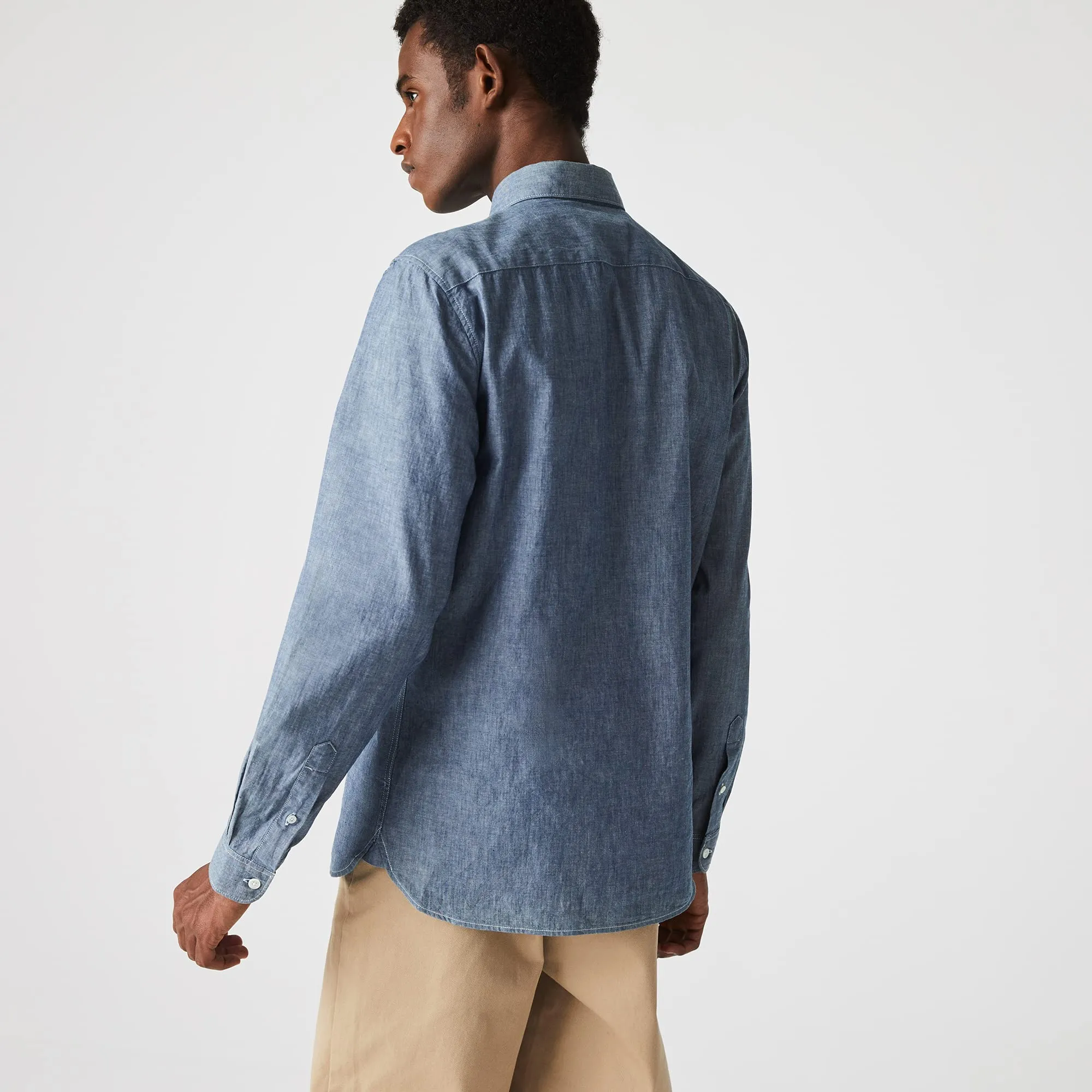 Lacoste Men's Slim Shirts (Blue)