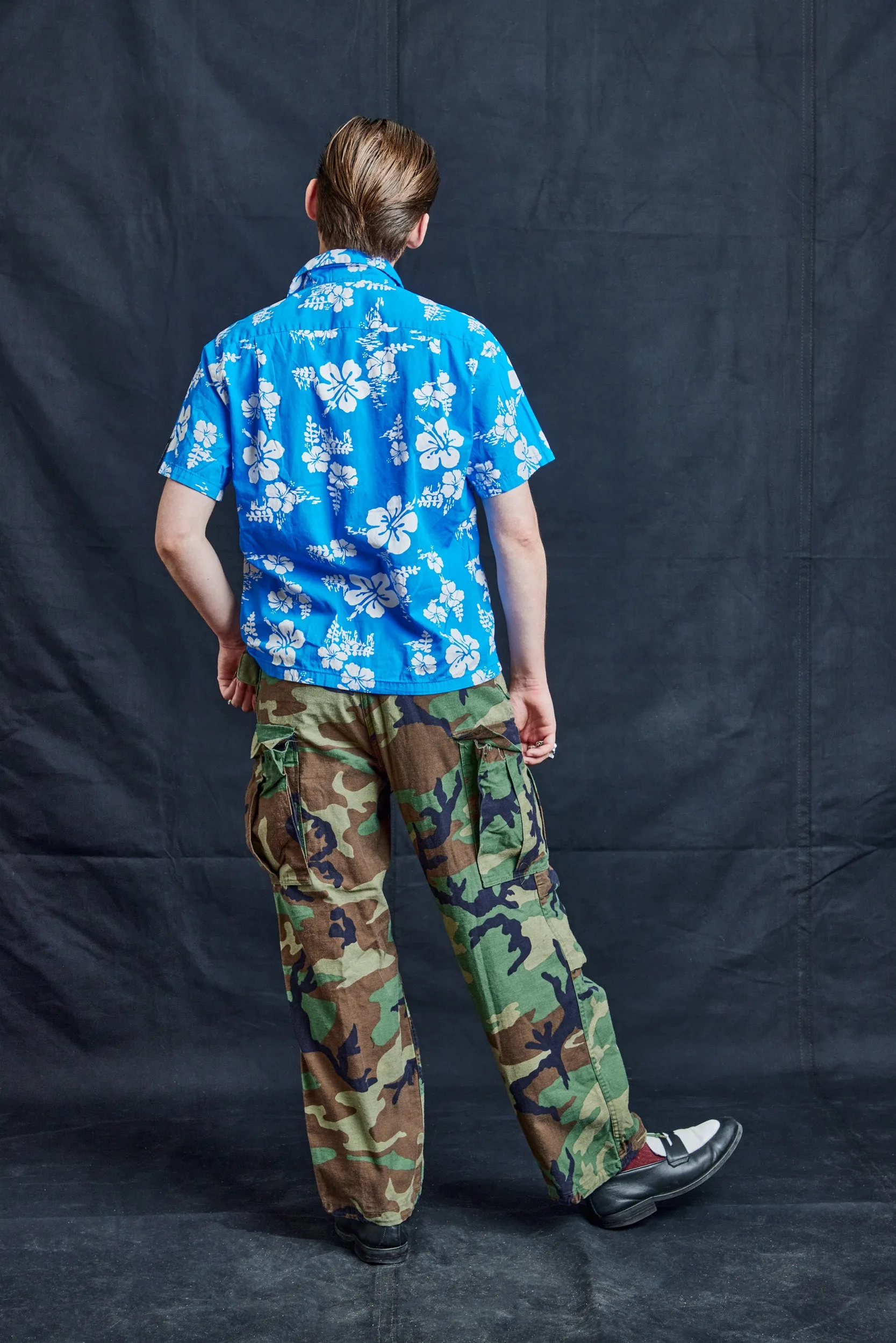 Lei Blue Hawaiian Shirt