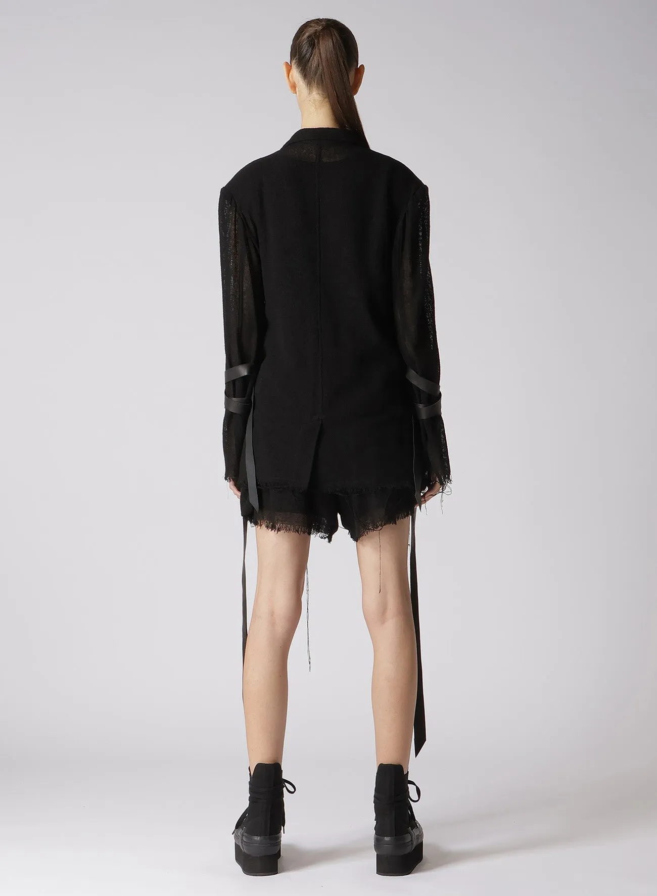 LENO SLEEVE BELT JACKET