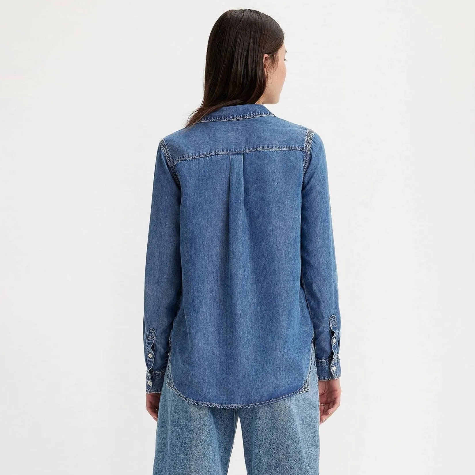 Levi's Doreen Lightweight Utility Shirt In Patches 2 in Blue