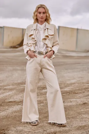M.A.Dainty Fedora Jean Cream