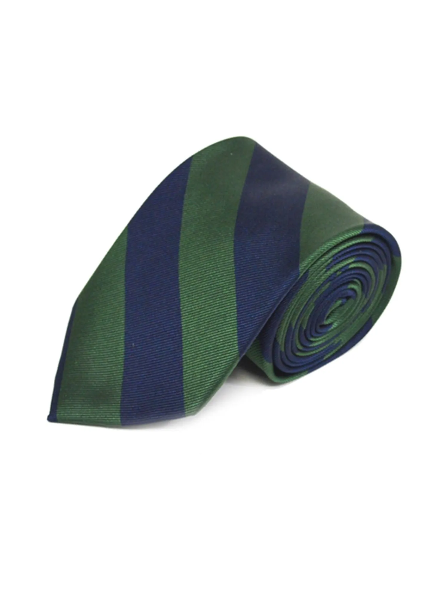 Men's College Striped Colored Silk Long Or X-Long Neck Tie