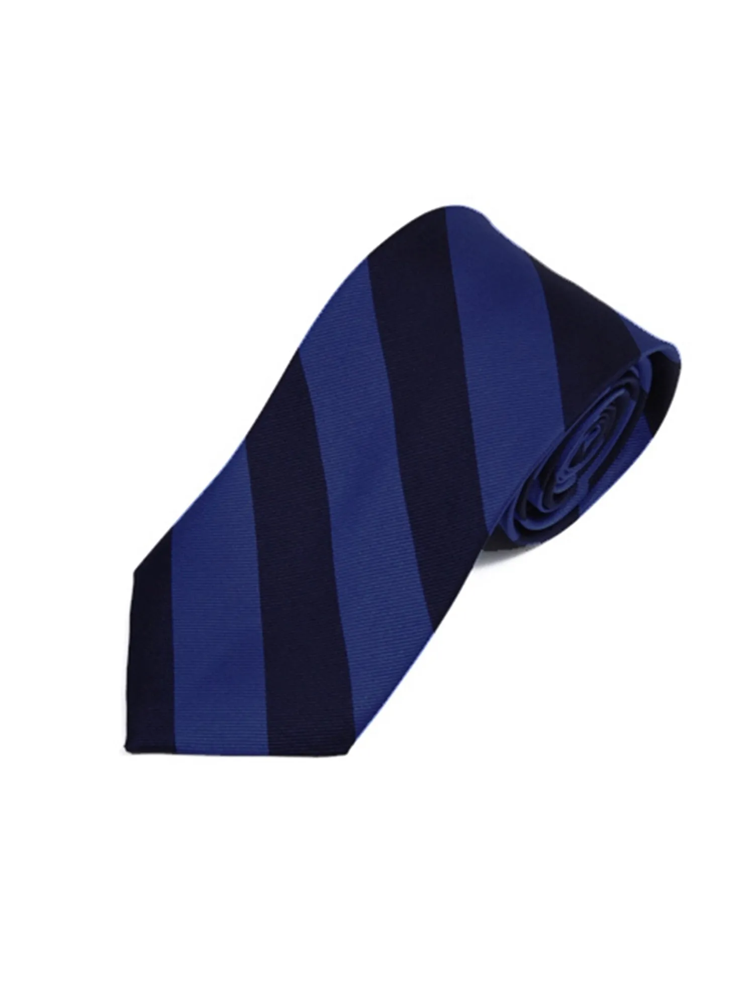 Men's College Striped Colored Silk Long Or X-Long Neck Tie